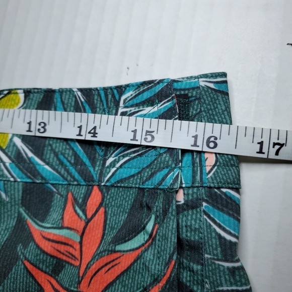 RIP SKIRT Bali Jungle Birds of Paradise Floral True Wrap Mini Skirt Size M - Picture 4 of 6